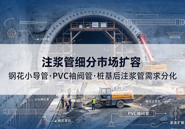 木兰注浆管细分市场扩容，隧道钢花小导管、PVC 袖阀管、桩基后注浆管需求分化